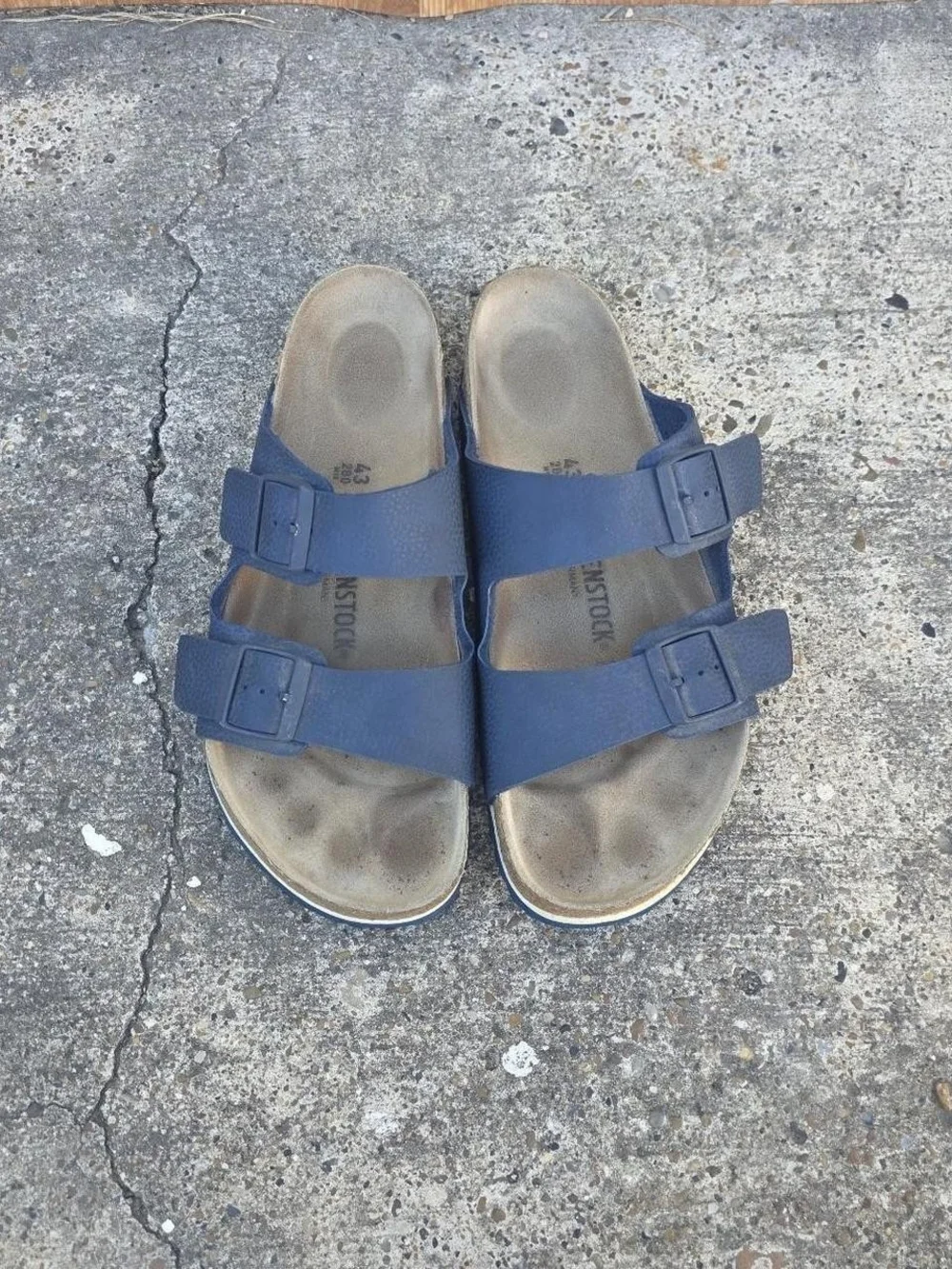 Birkenstock Arizona Sandals Size 43 Blue Two Strap Size: Size 43 ( Men's US 10
